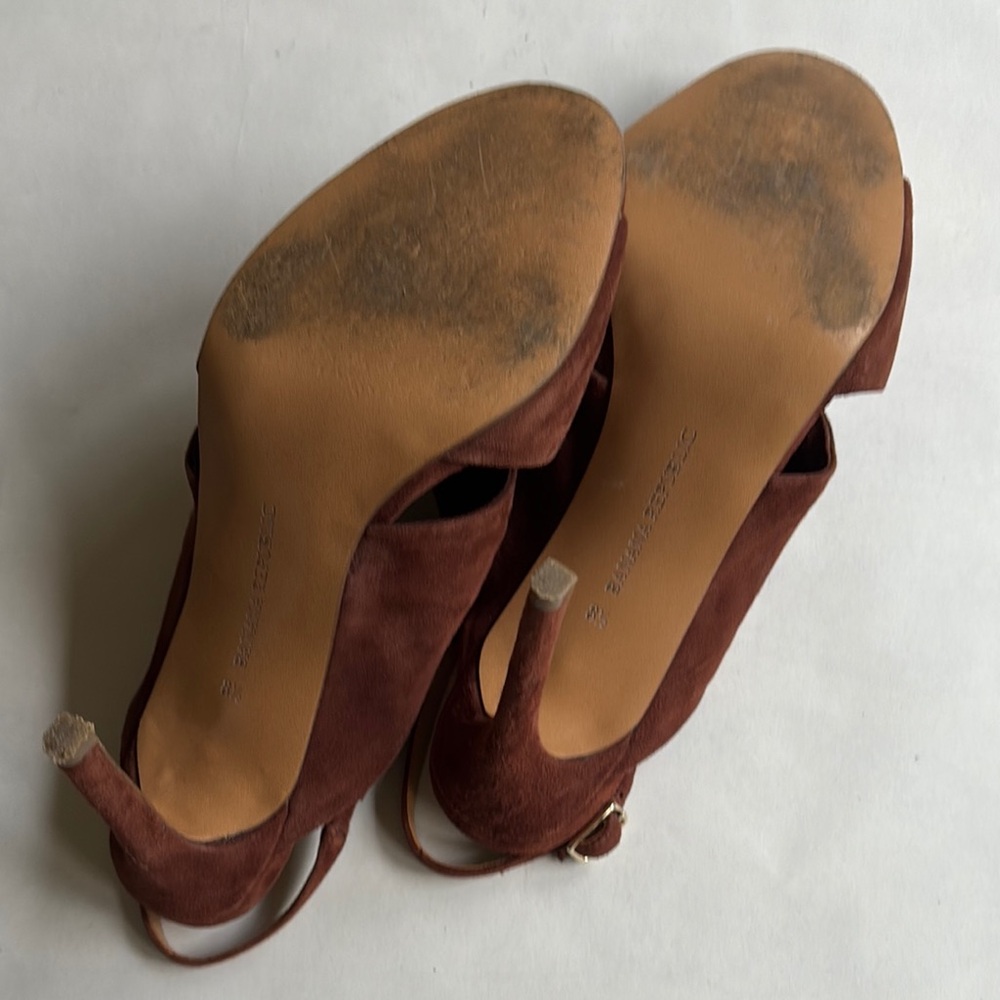Banana Republic Sandals Jessa Brown Heels size 8.5 - Picture 8 of 10